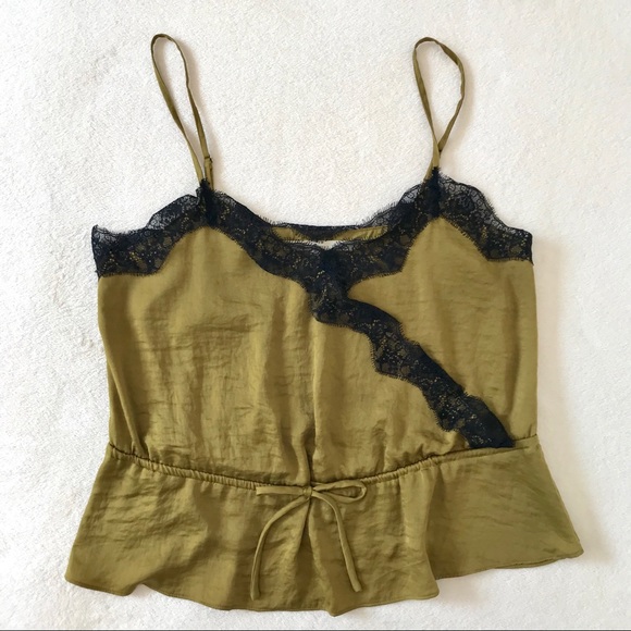 RACHEL Rachel Roy Tops - 🌸 5/$25 🌸 Olive Green Lace Trim Camisole